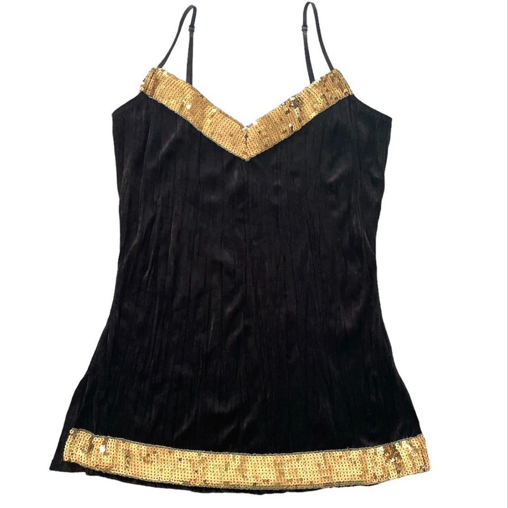 Vintage Y2K Sequined Velvet Top